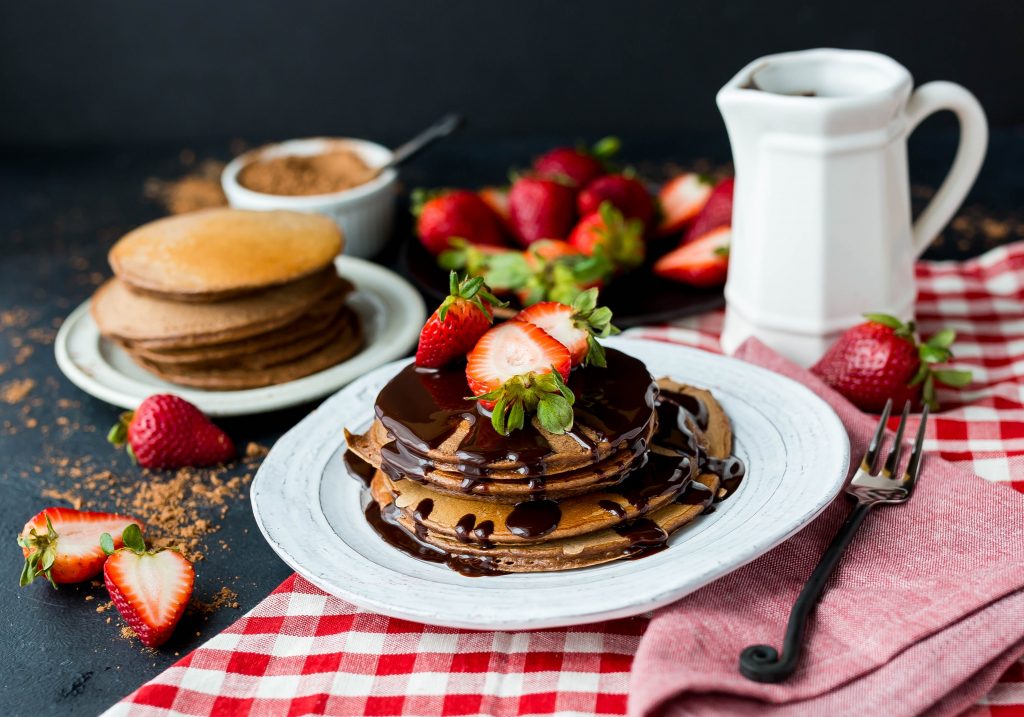 Assiette de pancakes